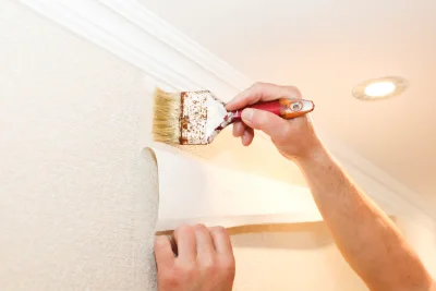 Pose de papier peint à Hermin — revêtements muraux et toiles de verre
